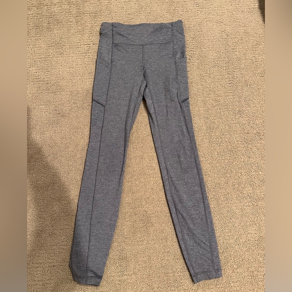Lululemon Grey Speed Up Leggings with Pockets